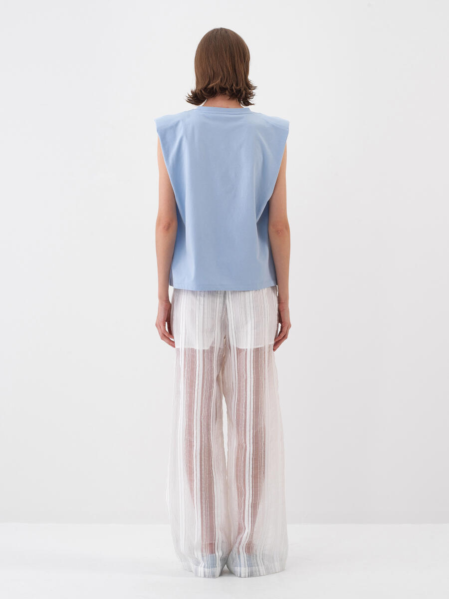 Mavi Regular Fit Pamuklu Bluz - 5