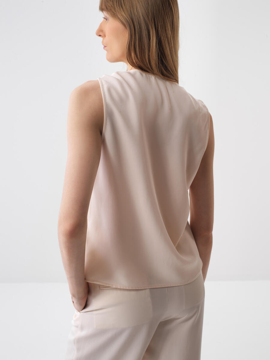 Naturel Oversize Bluz - 5
