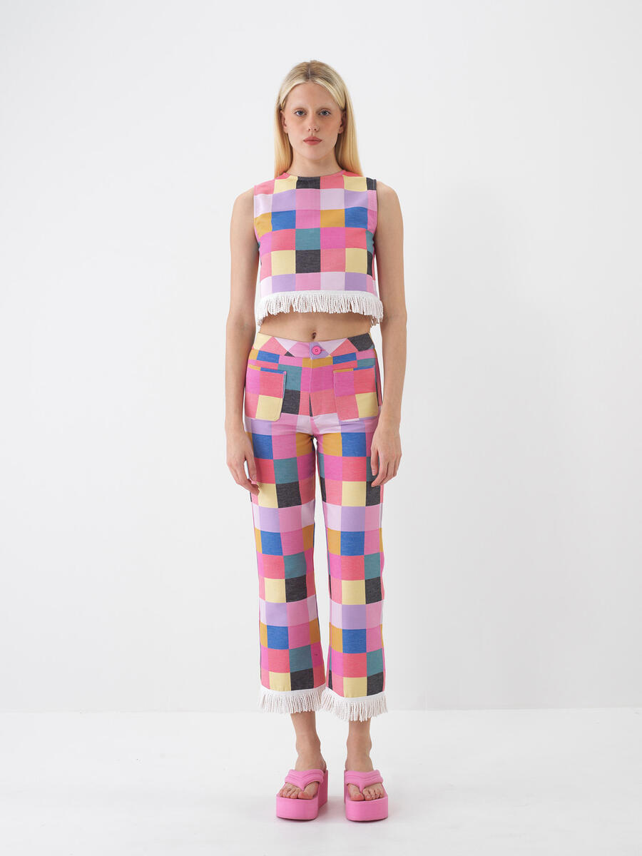 Pembe Regular Fit Pamuklu Bluz - 2