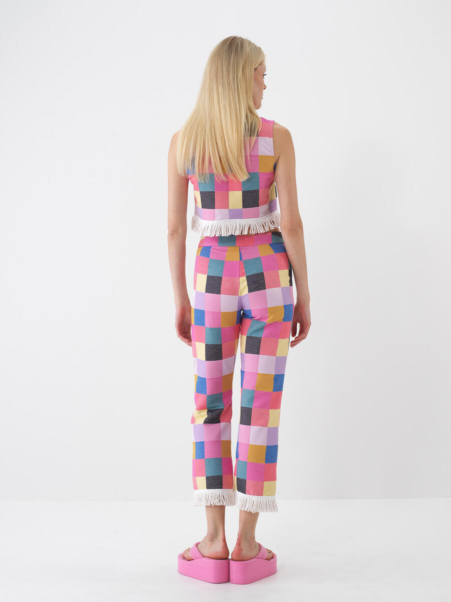 Pembe Regular Fit Pamuklu Bluz - 5