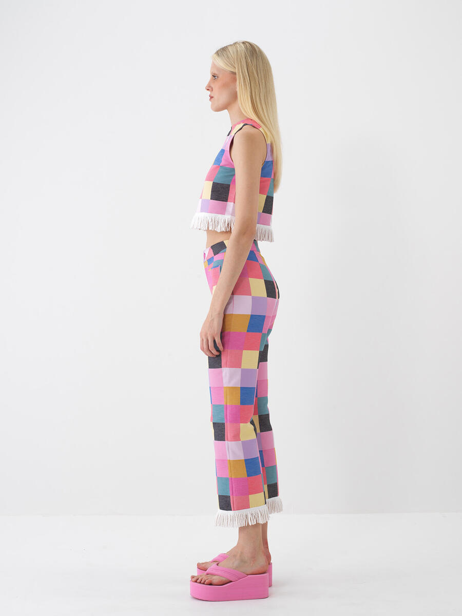 Pembe Regular Fit Pamuklu Bluz - 4