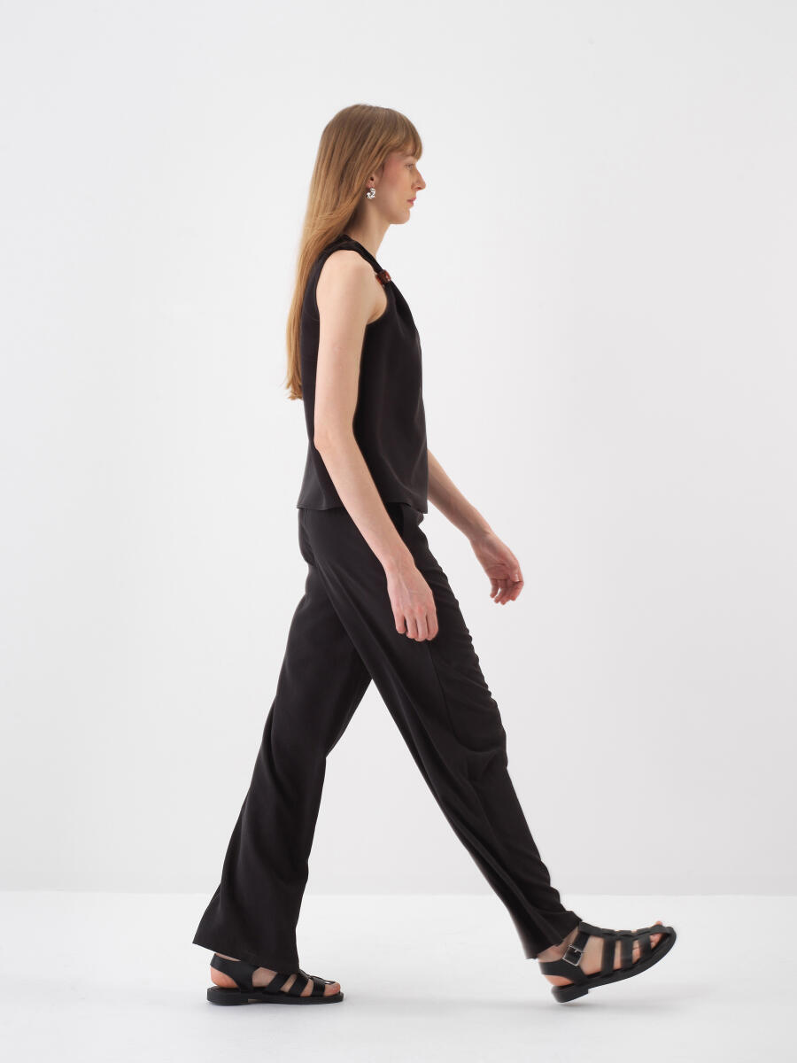 Siyah Oversize Bluz - 3
