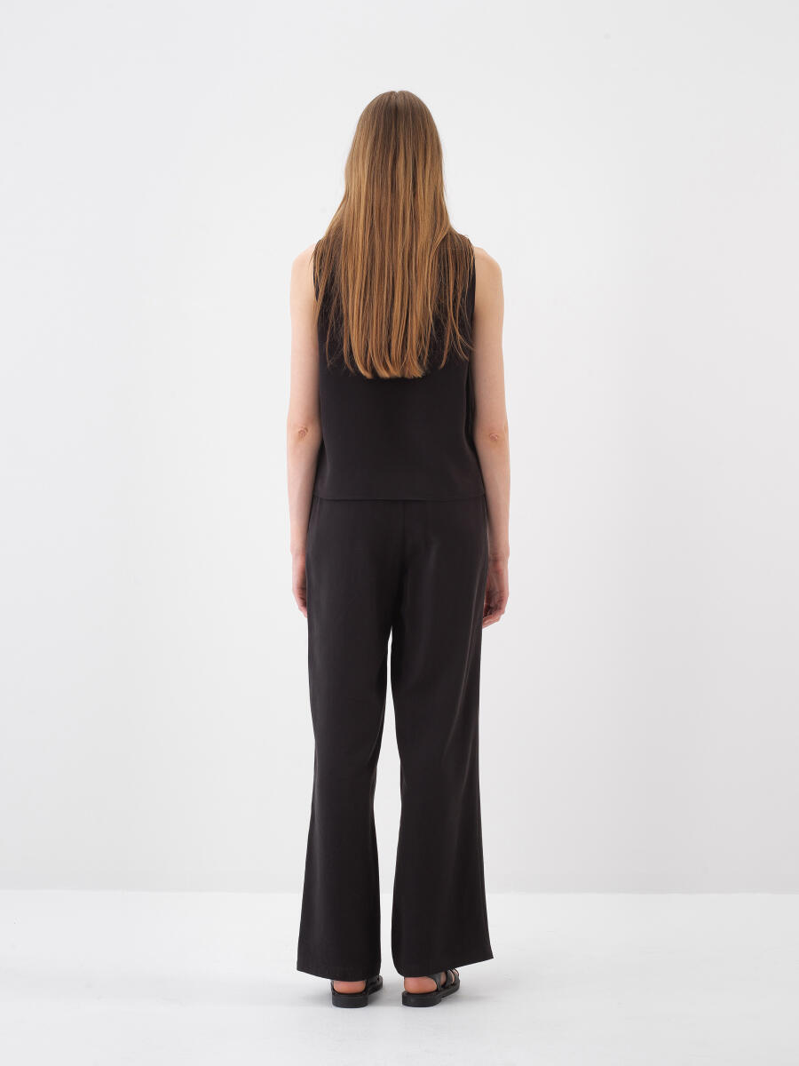 Siyah Oversize Bluz - 5