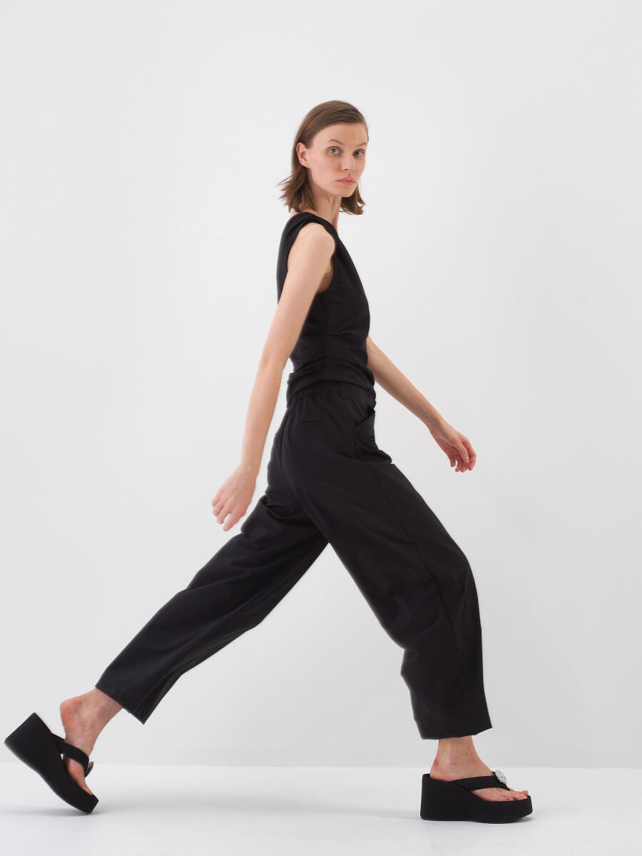 Siyah Regular Fit Bluz - 3