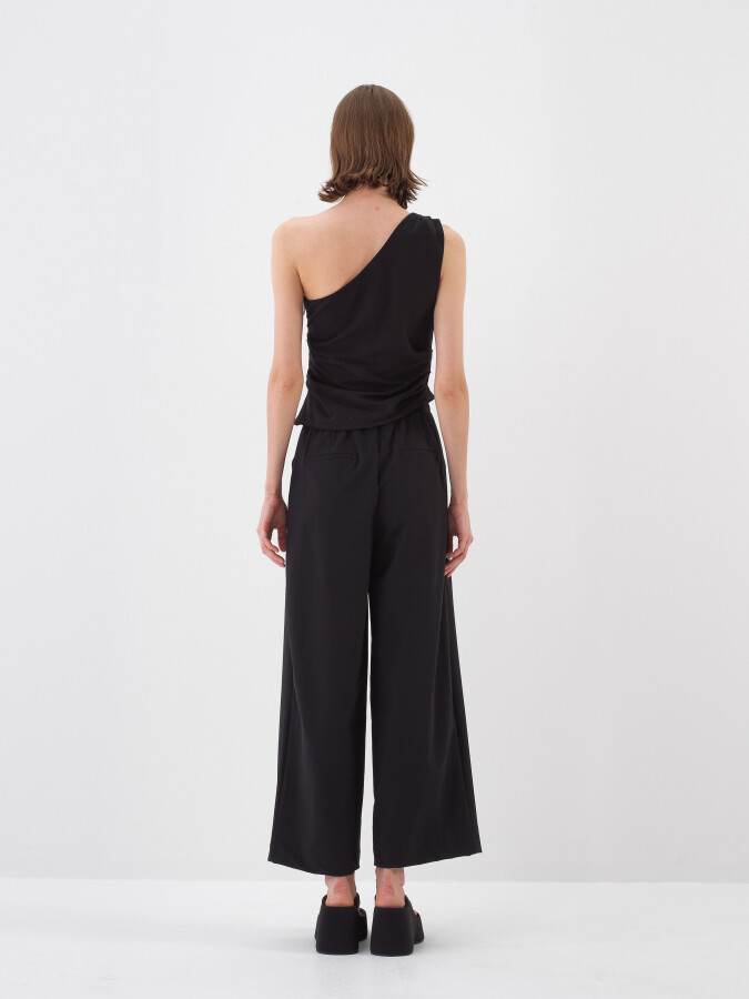 Siyah Regular Fit Bluz - Xint