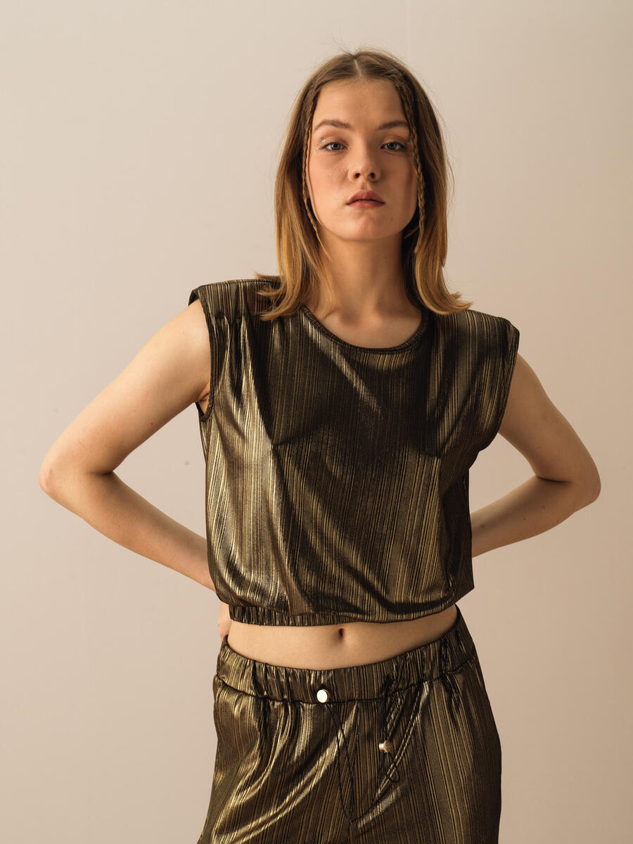 Siyah Regular Fit Pamuklu Bluz