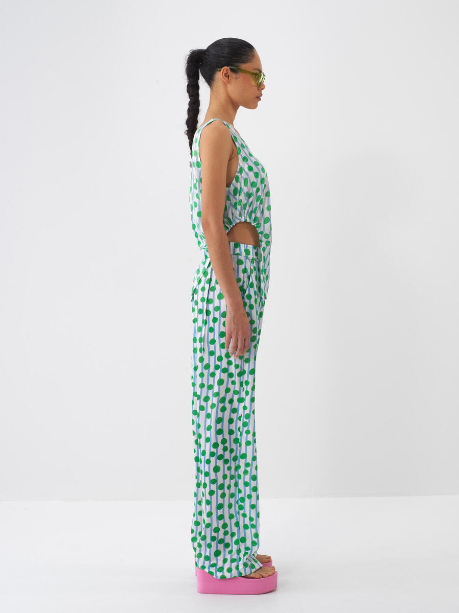 Yeşil Oversize Bluz - 3