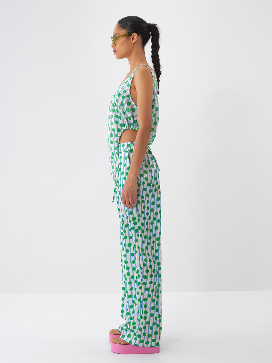 Yeşil Oversize Bluz - 4