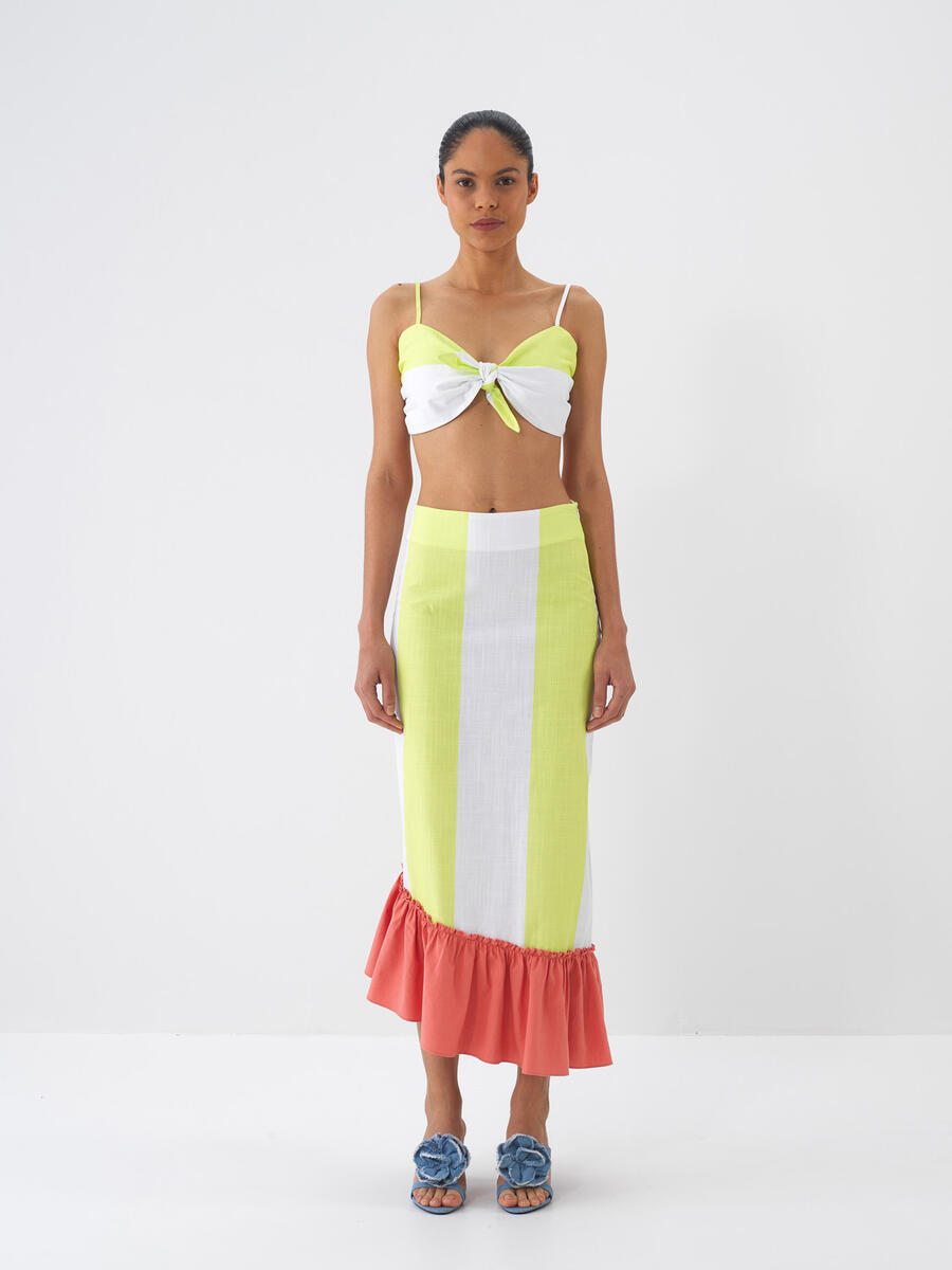 Yeşil Regular Fit Pamuklu Bluz - 2