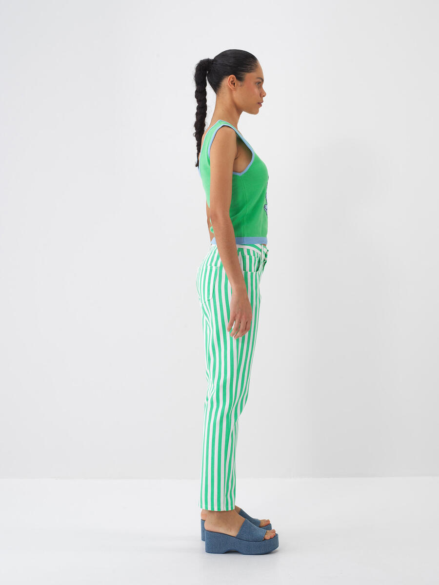 Yeşil Regular Fit Pamuklu Bluz - 3