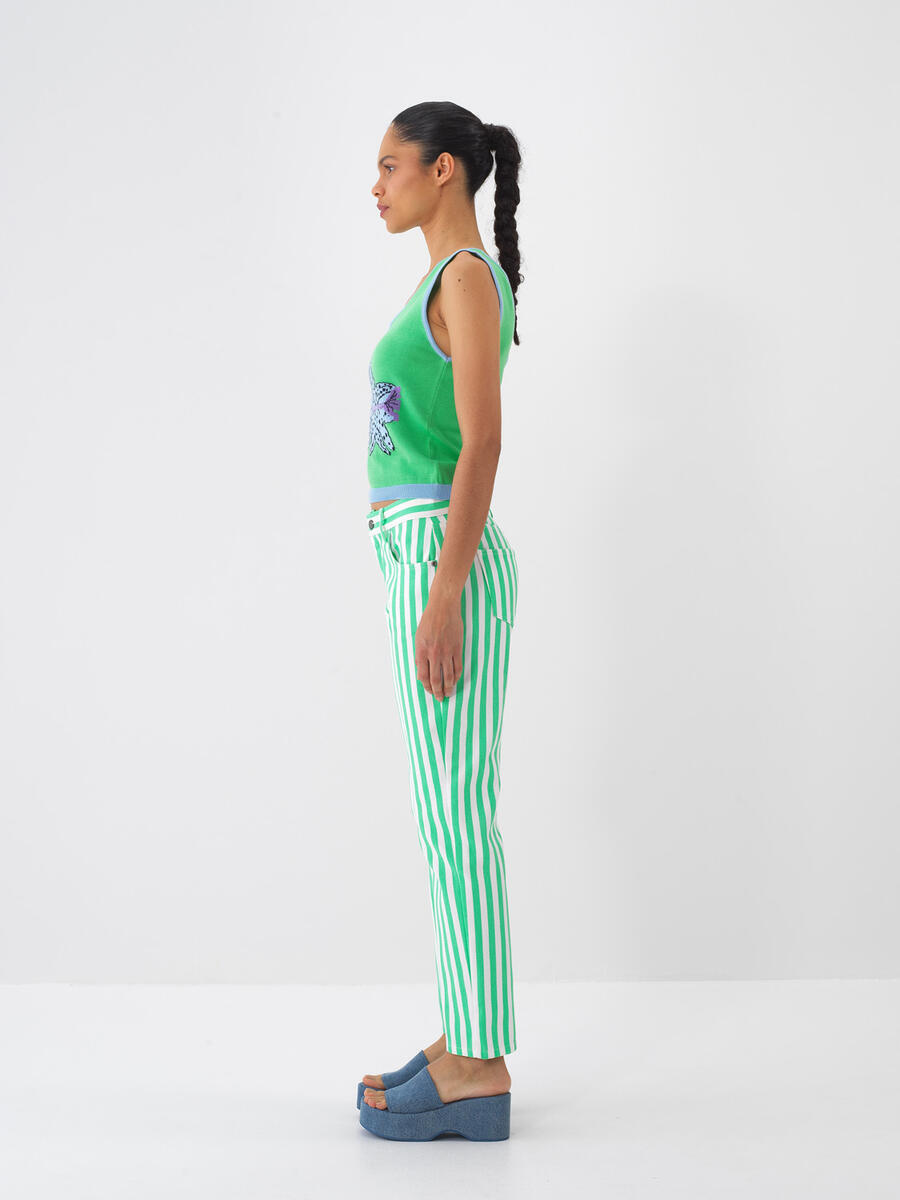 Yeşil Regular Fit Pamuklu Bluz - 4