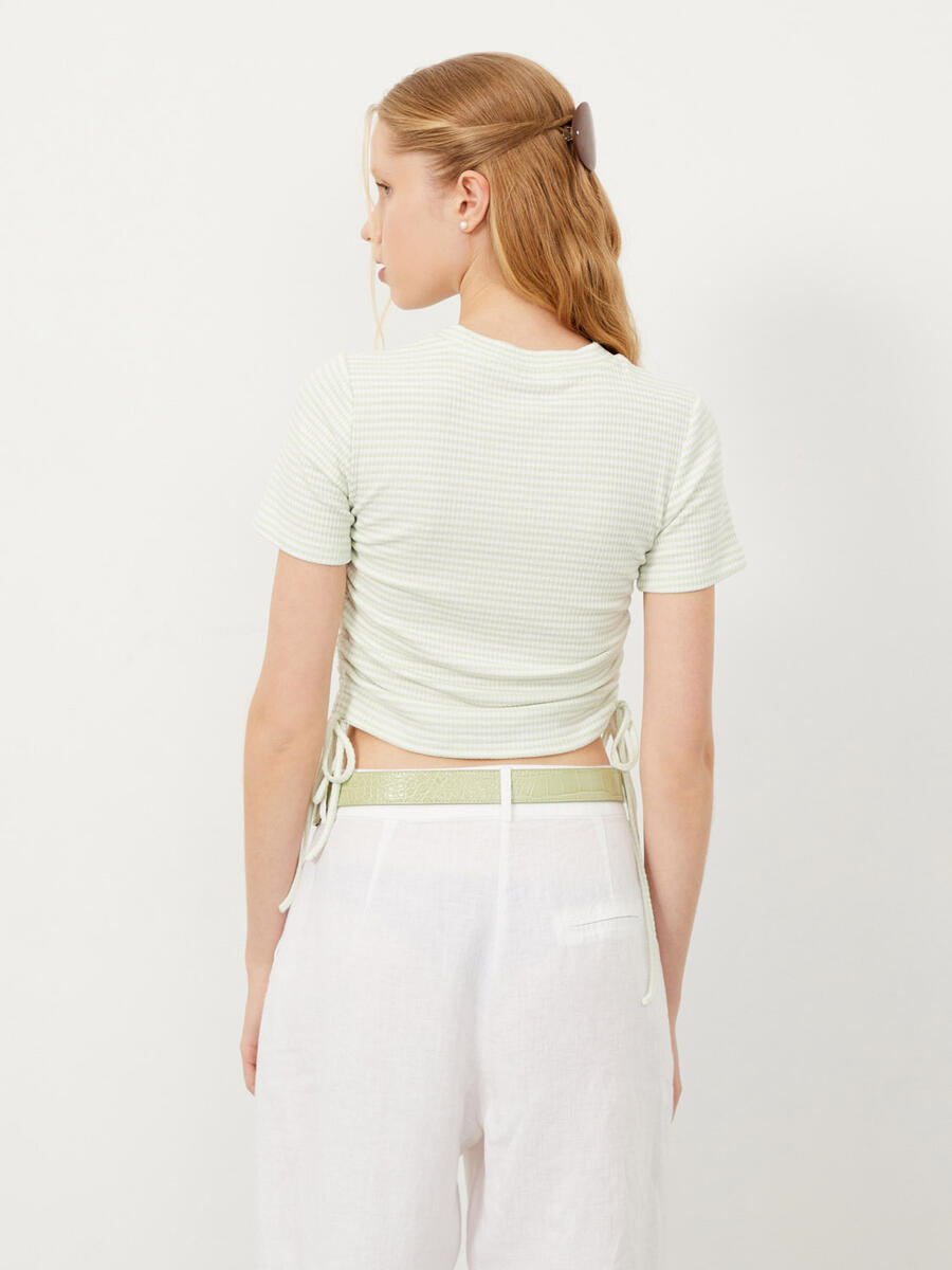 Yeşil Regular Fit Body Tişört - 4