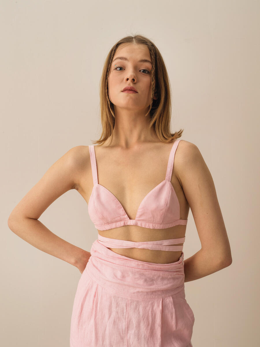 Pembe Slim Fit Büstiyer