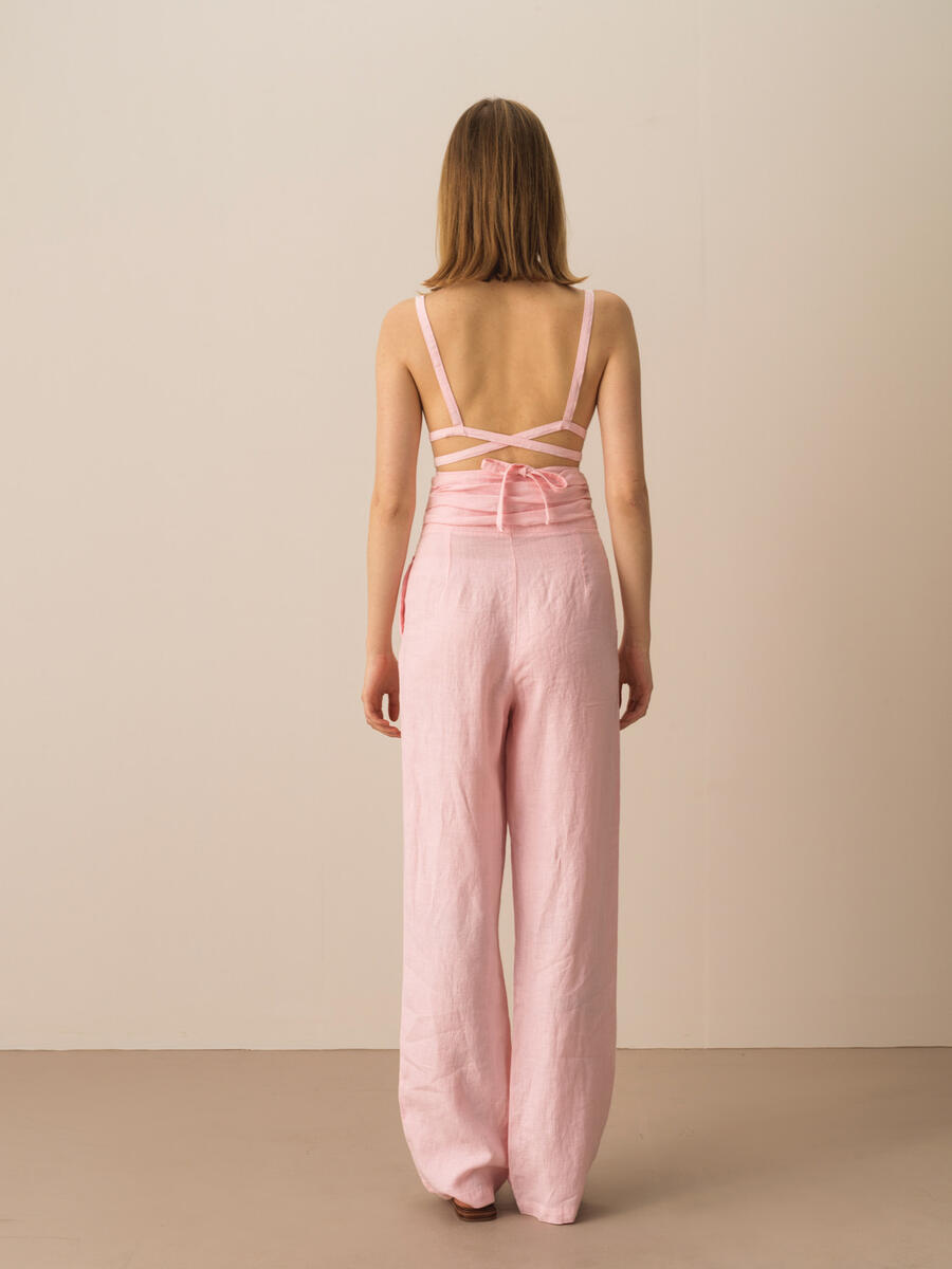 Pembe Slim Fit Büstiyer - 4