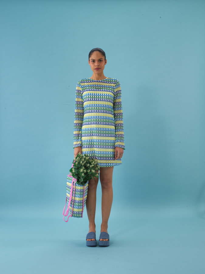 Mavi Pamuklu Çanta - Xint