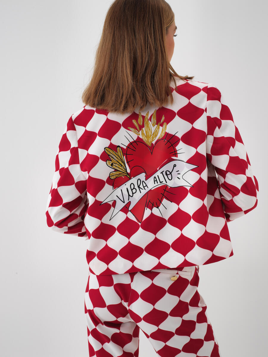 Kırmızı Formunu Koruyan Regular Fit Ceket