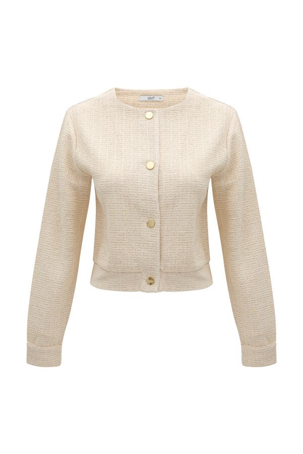 Naturel Regular Fit Keten Ceket - Xint