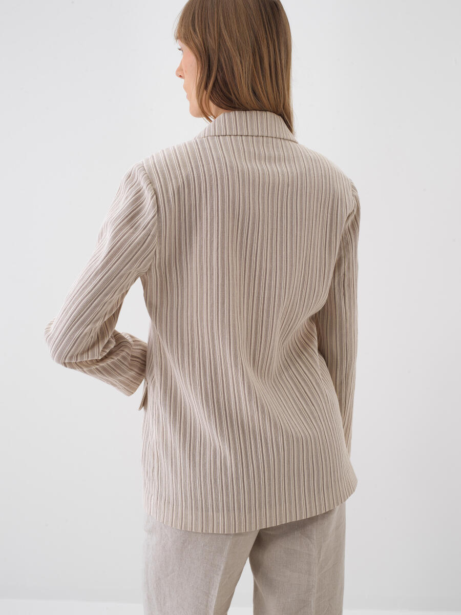 Natural Regular Fit Pamuklu Ceket - 4