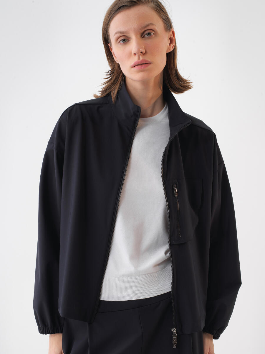 Siyah Oversize Ceket - 5
