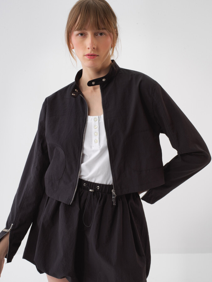 Siyah Regular Fit Ceket - Xint