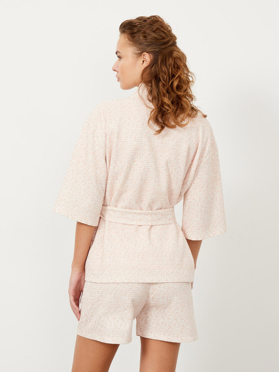 Somon Rengi Regular Fit Pamuklu Ceket - 5