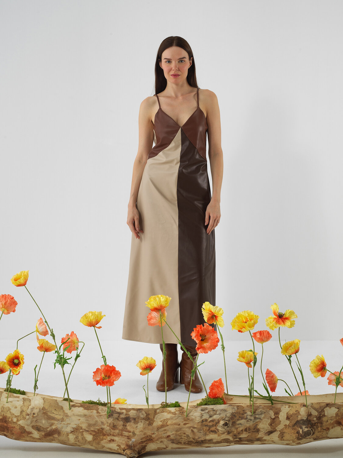 Camel Regular Fit Elbise - Xint