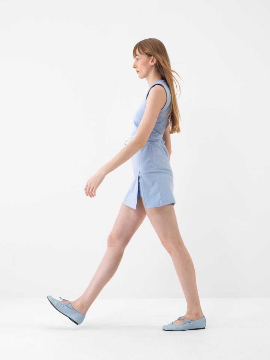 Mavi Regular Fit Pamuklu Elbise - 3