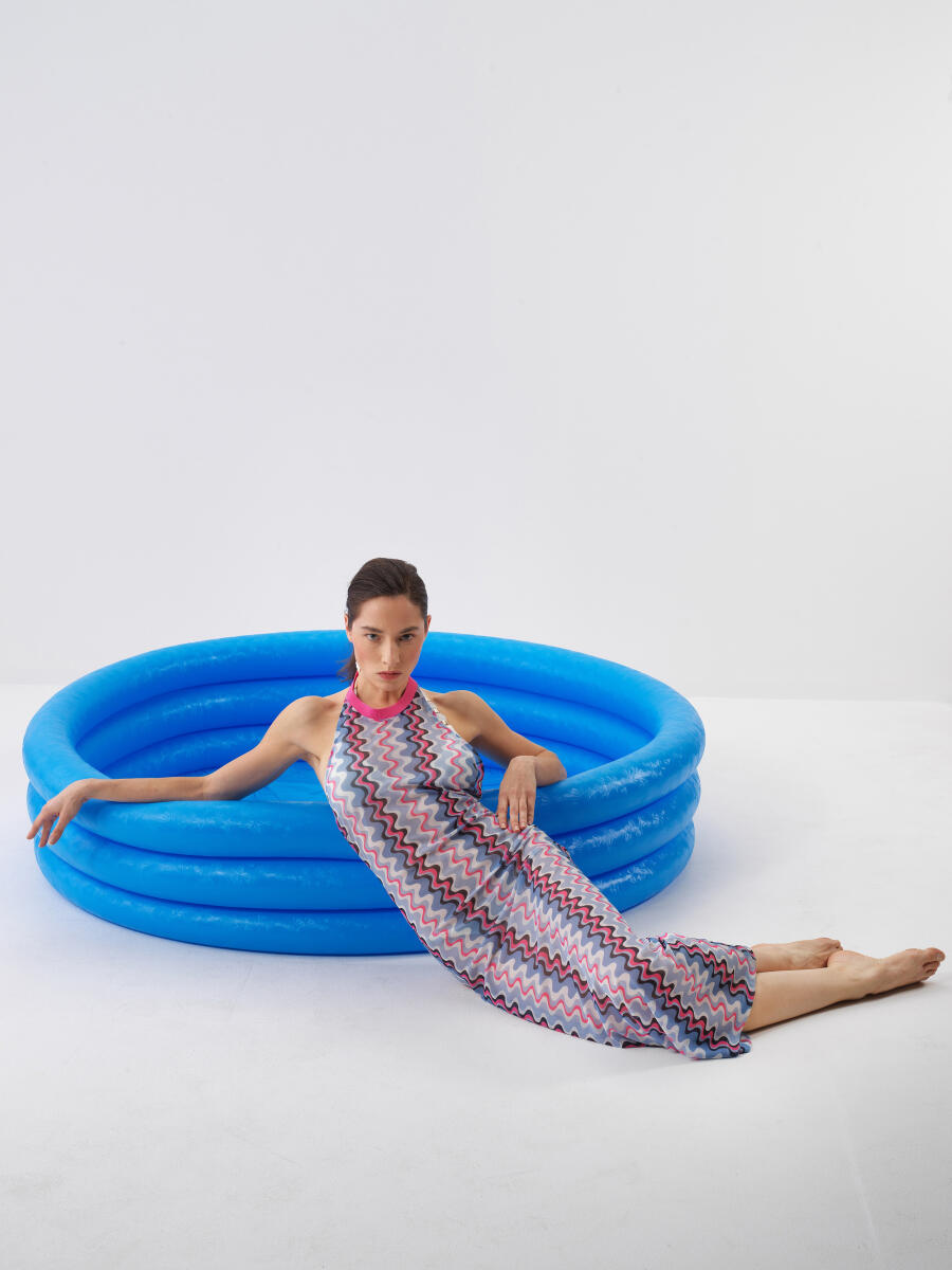 Mavi Slim Fit Elbise - 4