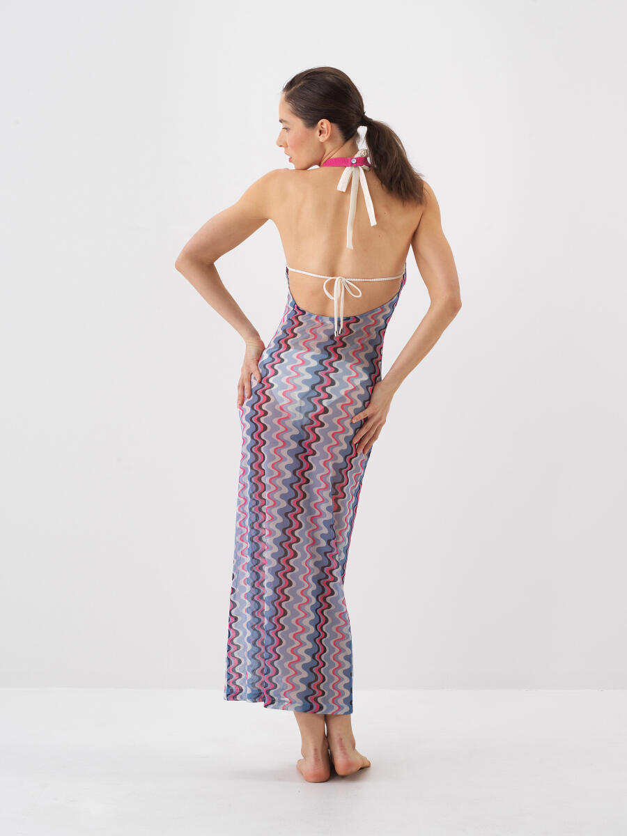 Mavi Slim Fit Elbise - 5