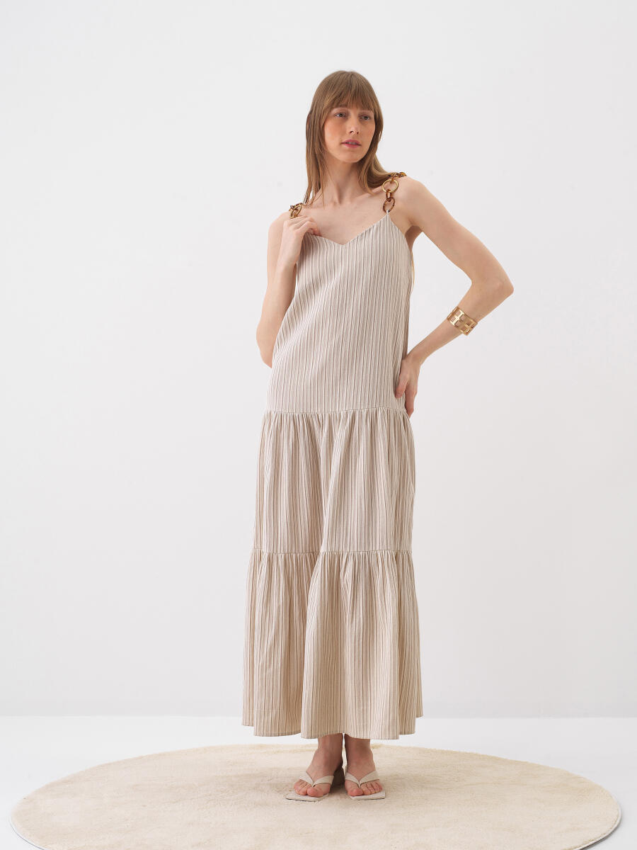 Naturel Oversize Pamuklu Elbise