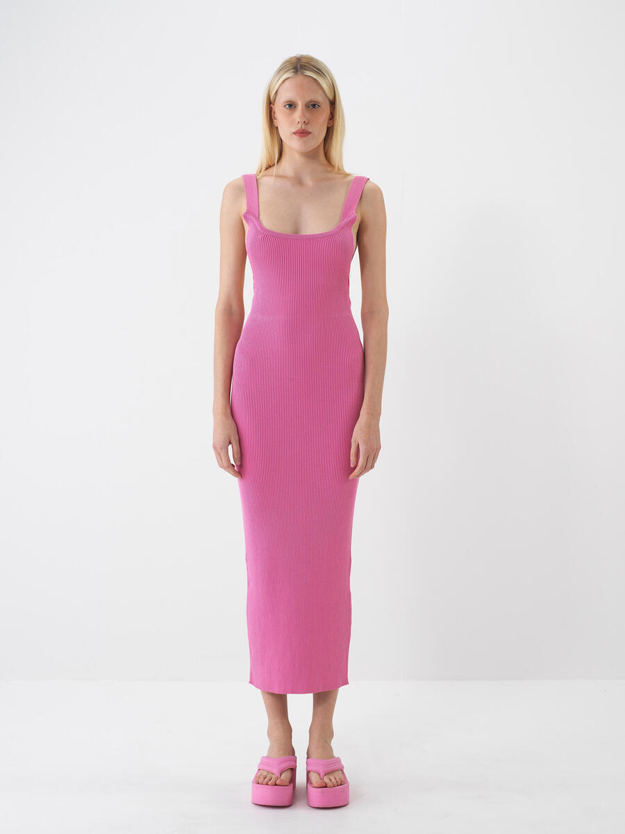 Pembe Regular Fit Elbise