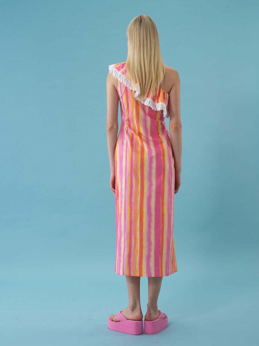 Pembe Regular Fit Pamuklu Elbise - 4