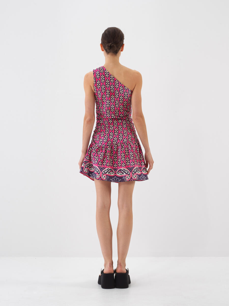 Pembe Regular Fit Pamuklu Elbise - 4