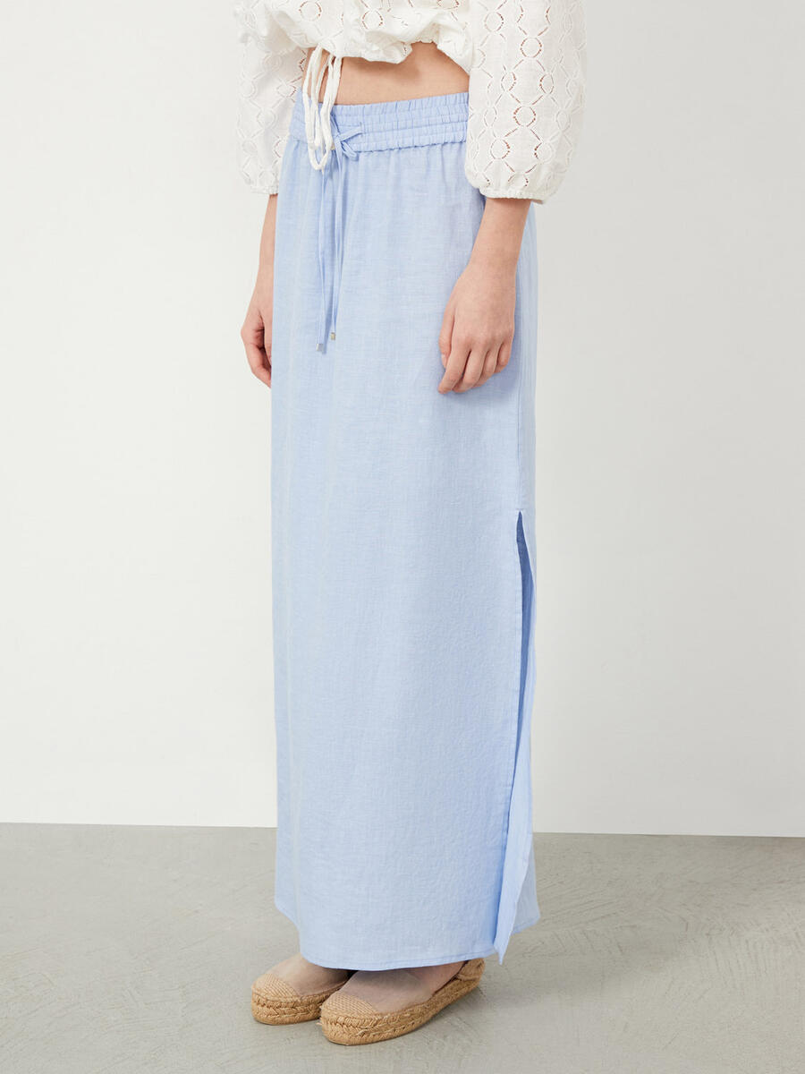 Mavi Regular Fit Keten Etek