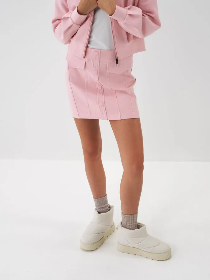 Pembe Pamuk Dokulu Regular Fit Etek - Xint