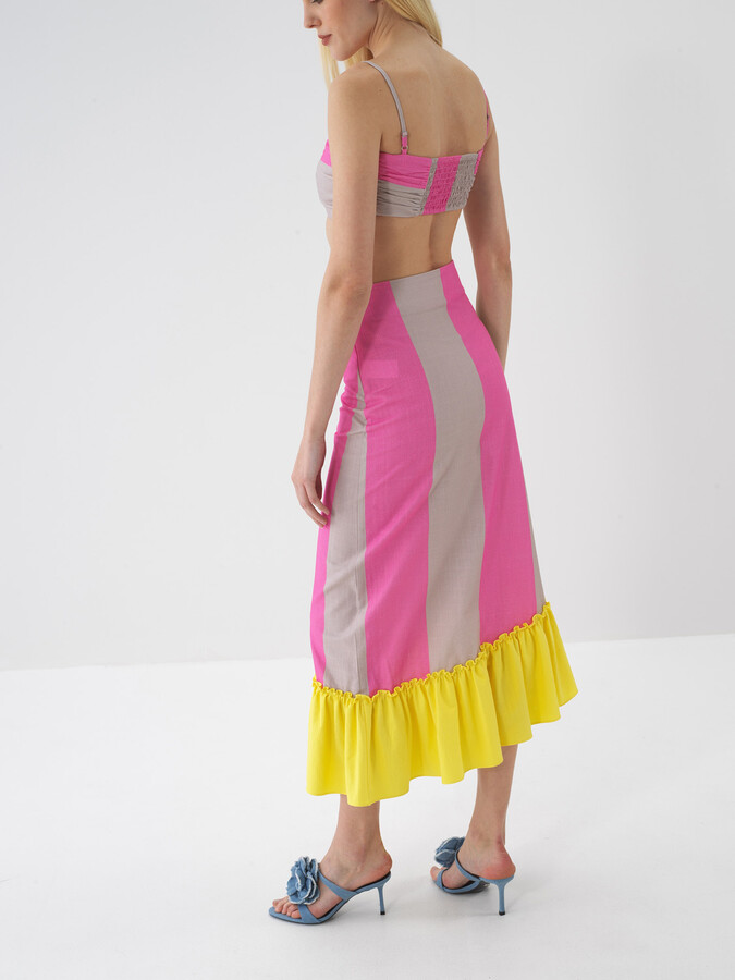 Pembe Regular Fit Pamuklu Etek - Xint