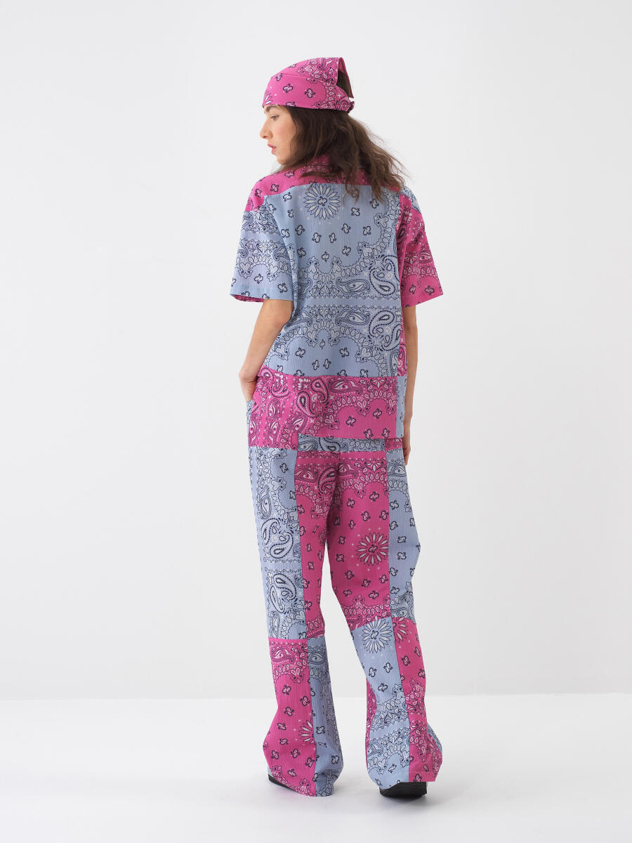 Pembe Oversize Pamuklu Gömlek - 5