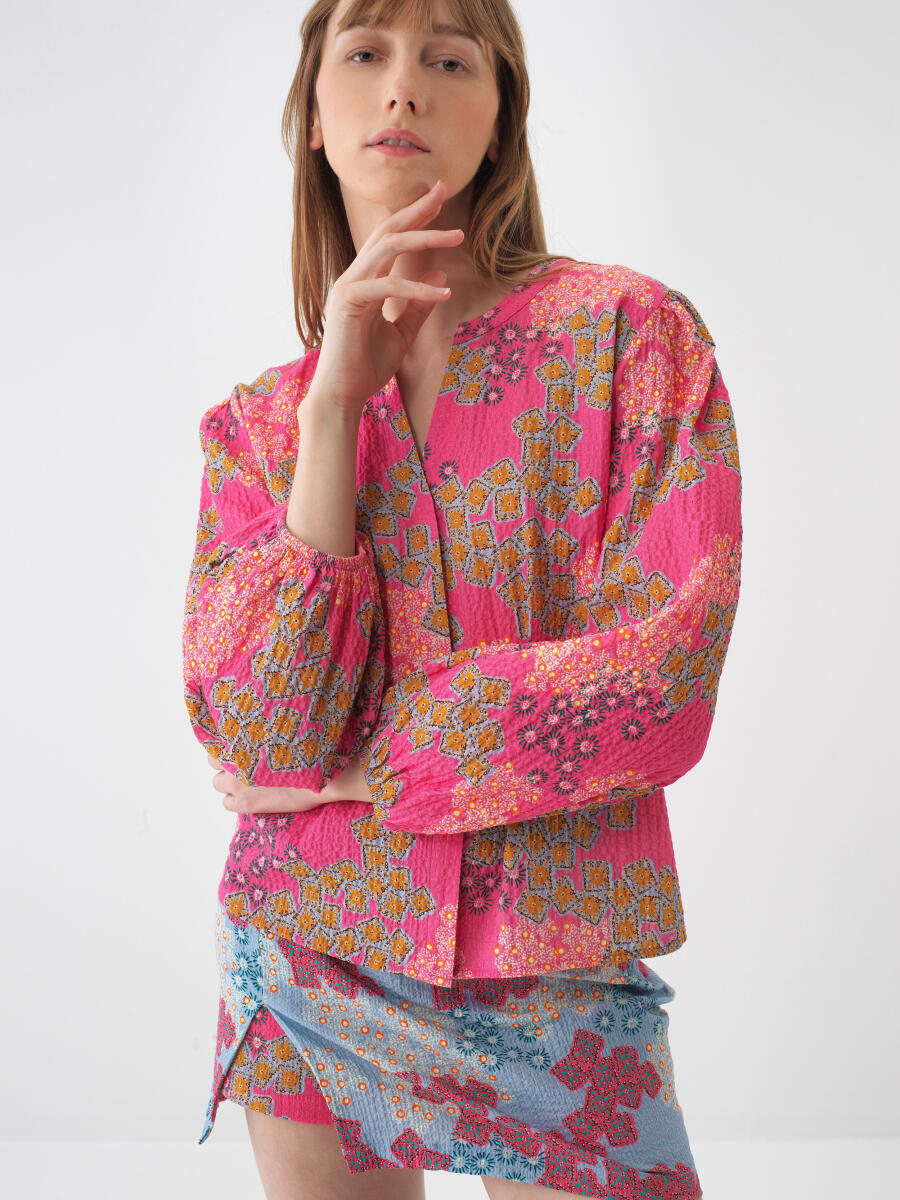 Pembe Regular Fit Pamuklu Gömlek