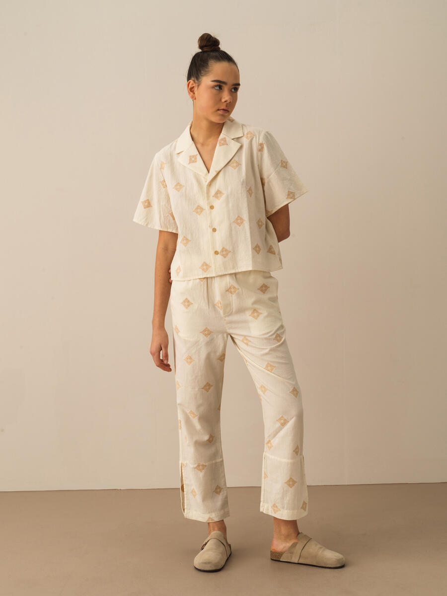 Taş Rengi Regular Fit Pamuklu Gömlek - 2
