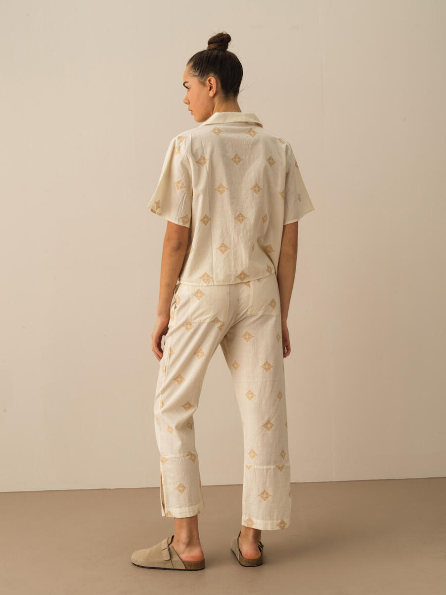 Taş Rengi Regular Fit Pamuklu Gömlek - 4