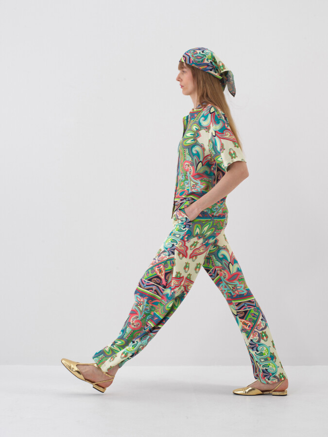 Yeşil Oversize Gömlek - Xint