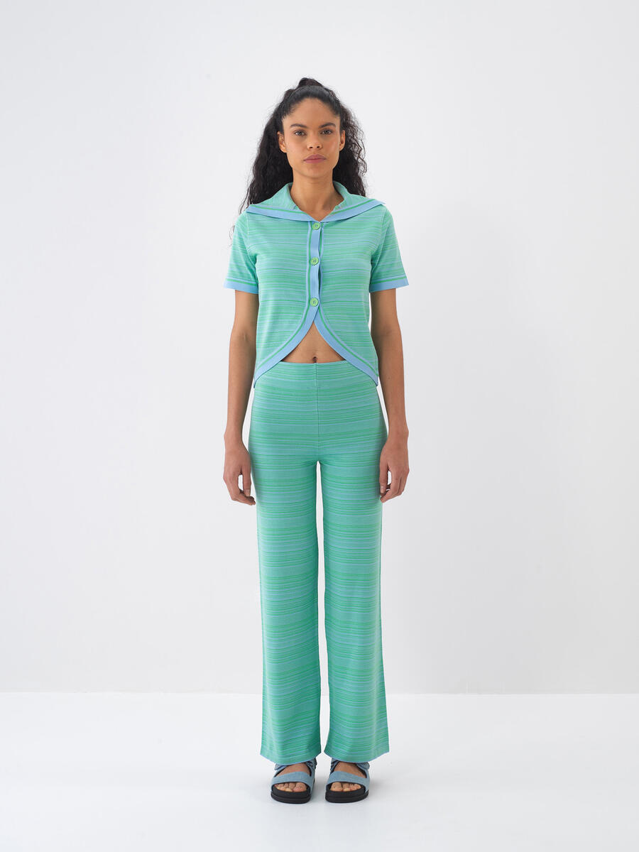 Mavi Regular Fit Polo Yaka Hırka - 2