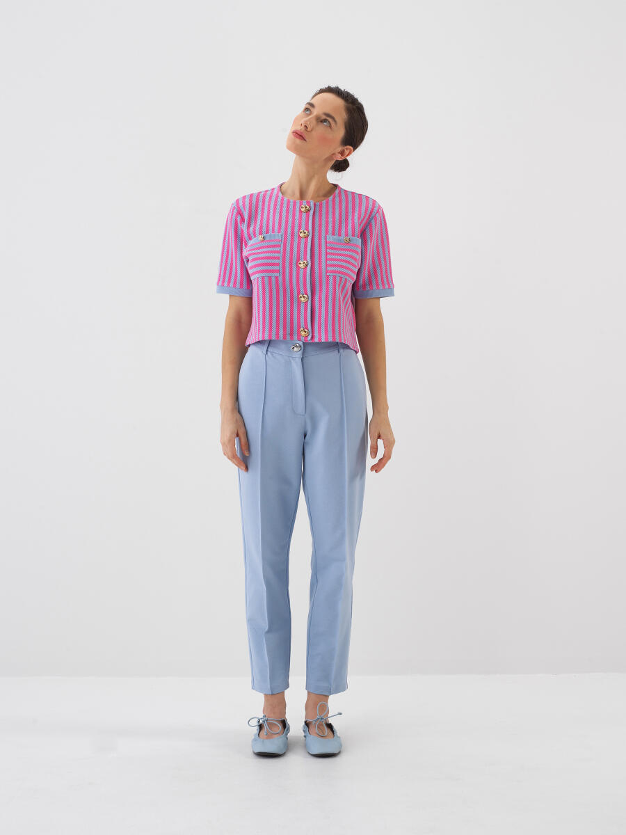 Mavi Regular Fit Pamuklu Hırka - 2