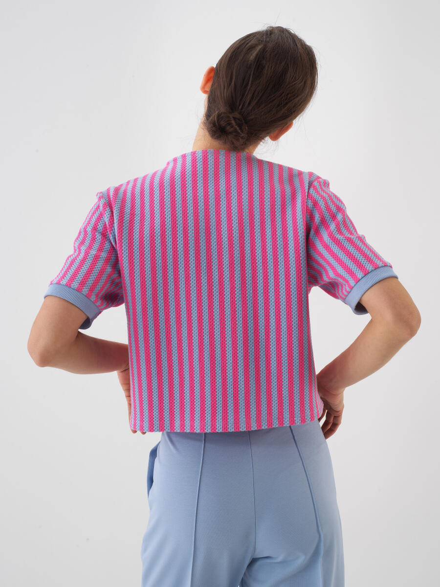 Mavi Regular Fit Pamuklu Hırka - 5
