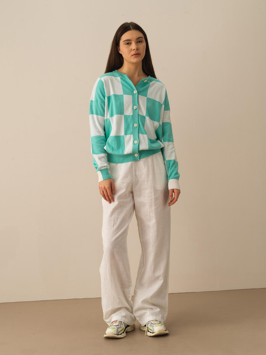 Turkuaz Regular Fit Pamuklu Hırka - 2