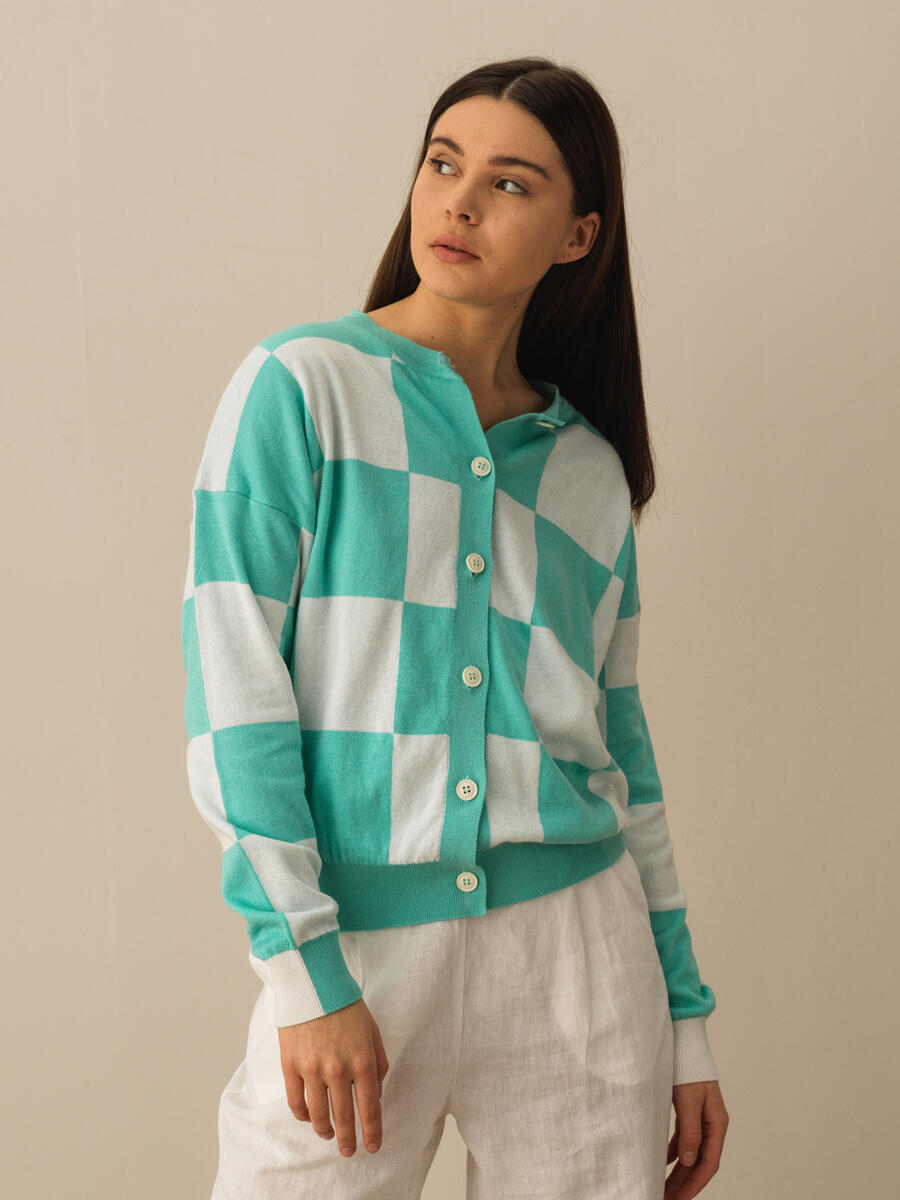 Turkuaz Regular Fit Pamuklu Hırka