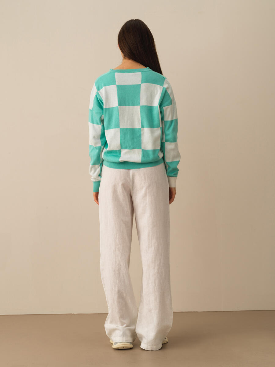 Turkuaz Regular Fit Pamuklu Hırka - 4