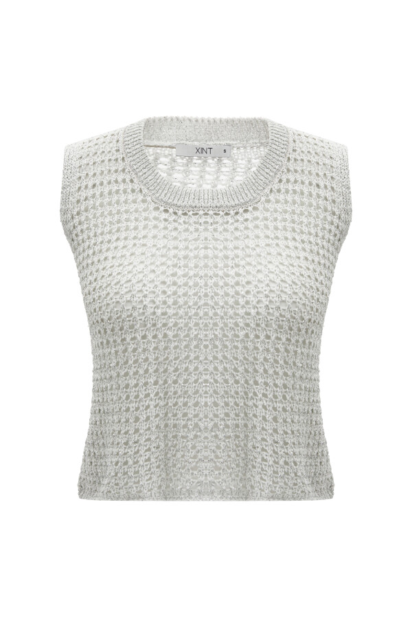 Beyaz Oversize Kazak - Xint