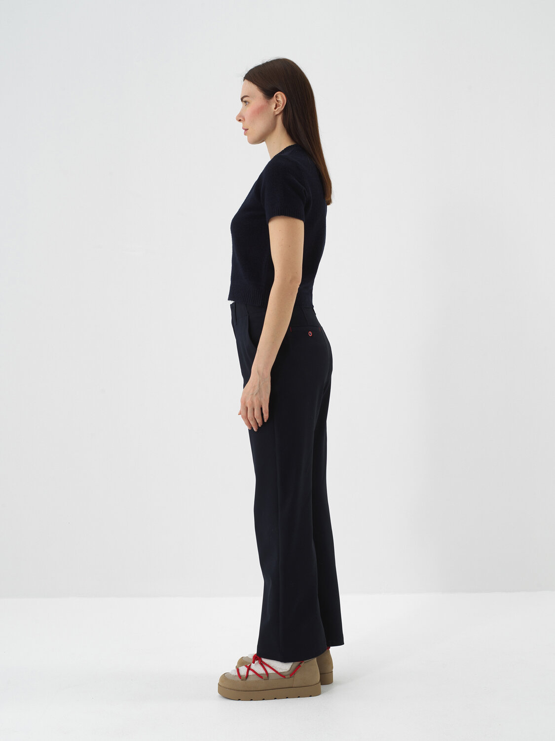 Lacivert Yumuşak Dokulu Regular Fit Kazak - Xint