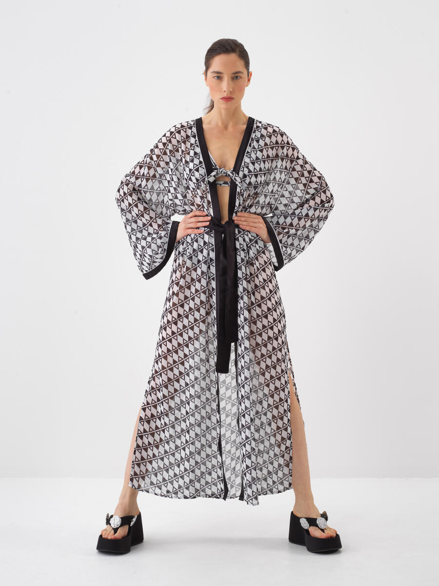 Siyah Oversize Kimono